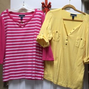 2 long sleeve shirts, smoke & pet free home